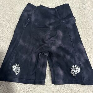 Darc Sport Black Tie-Dye Bike Shorts